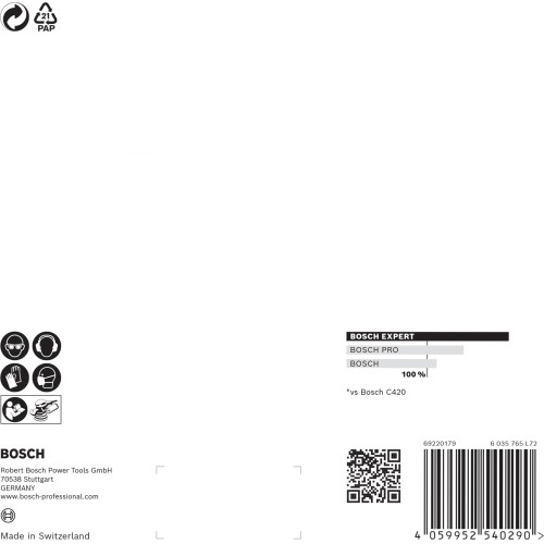 Malla de lija EXPERT M480 para lijadoras excéntricas de 150 mm, G 120, 5 unidades