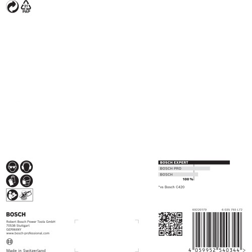 Malla de lija EXPERT M480 para lijadoras excéntricas de 150 mm, G 320, 5 unidades
