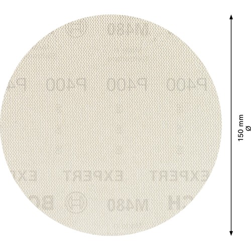 Malla de lija EXPERT M480 para lijadoras excéntricas de 150 mm, G 400, 50 unidades