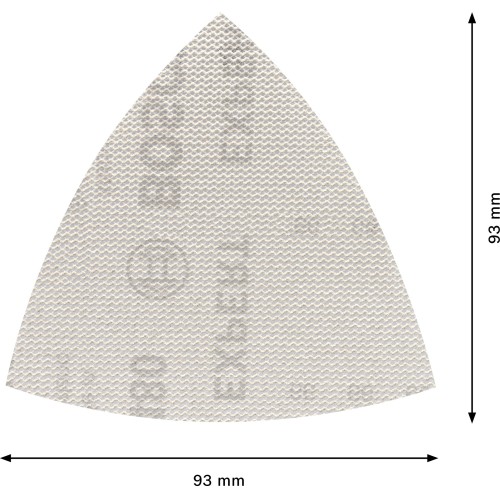 Malla de lija EXPERT M480 para lijadoras delta de 93 mm, G 240, 5 unidades