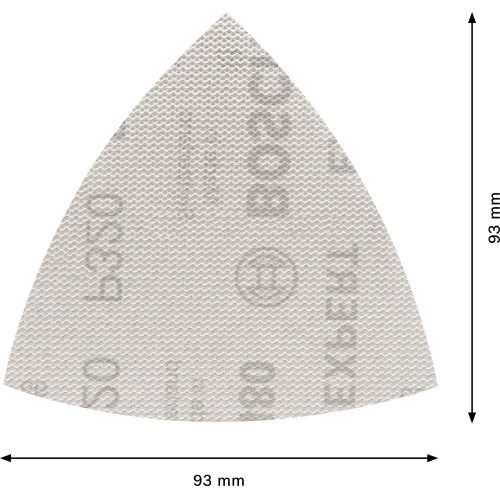 Malla de lija EXPERT M480 para lijadoras delta de 93 mm, G 320, 5 unidades