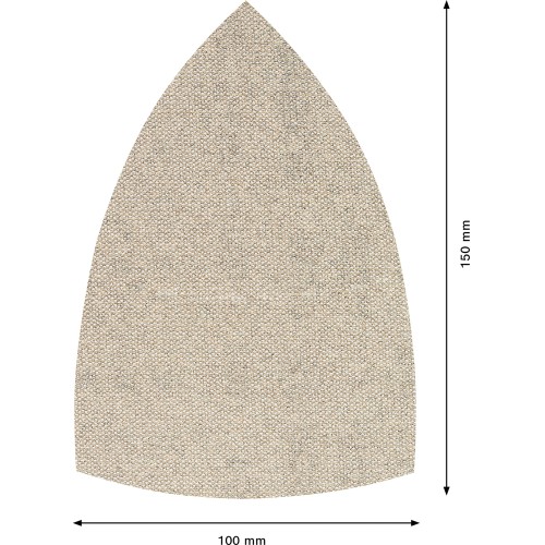 Malla de lija EXPERT M480 para multilijadoras de 100 x 150 mm, G 80, 10 unidades