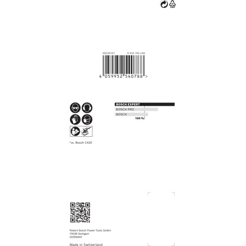 Malla de lija EXPERT M480 para lijadoras orbitales de 80 x 133 mm, G 240, 10 unidades