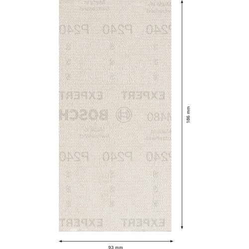 Malla de lija EXPERT M480 para lijadoras orbitales de 93 x 186 mm, G 240, 10 unidades