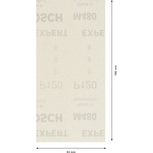 Malla de lija EXPERT M480 para lijadoras orbitales de 93 x 186 mm, G 120, 50 unidades