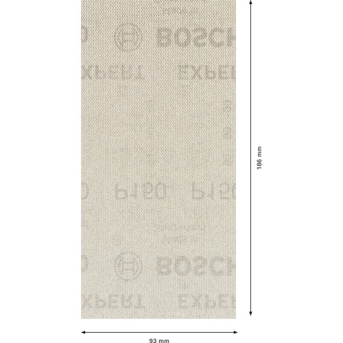 Malla de lija EXPERT M480 para lijadoras orbitales de 93 x 186 mm, G 150, 50 unidades