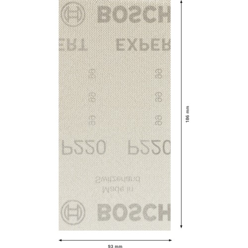 Malla de lija EXPERT M480 para lijadoras orbitales de 93 x 186 mm, G 220, 50 unidades