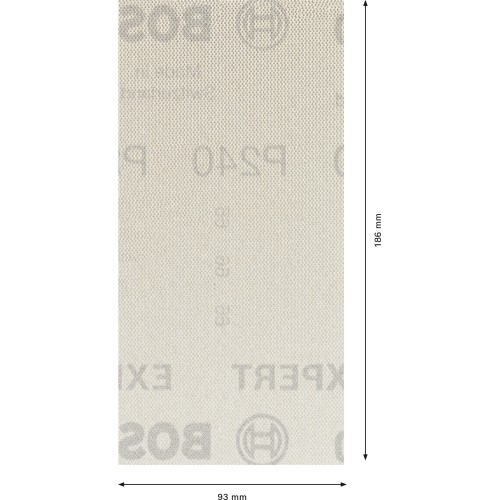 Malla de lija EXPERT M480 para lijadoras orbitales de 93 x 186 mm, G 240, 50 unidades