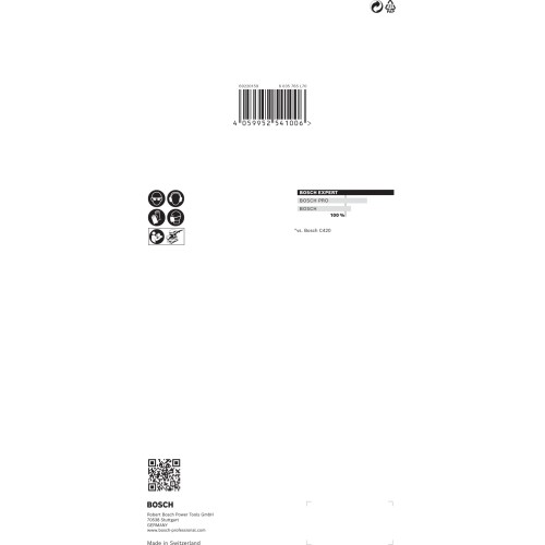 Malla de lija EXPERT M480 para lijadoras orbitales de 115 x 230 mm, G 100, 10 unidades