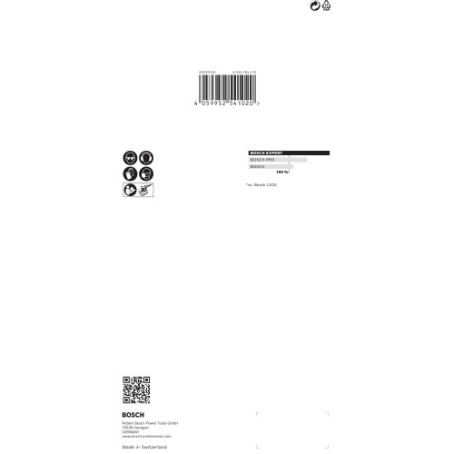 Malla de lija EXPERT M480 para lijadoras orbitales de 115 x 230 mm, G 150, 10 unidades