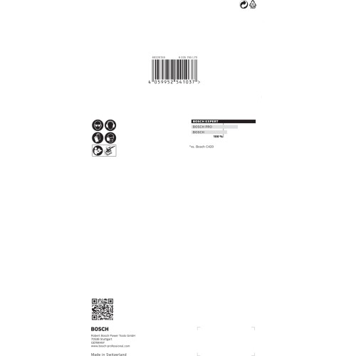 Malla de lija EXPERT M480 para lijadoras orbitales de 115 x 230 mm, G 180, 10 unidades
