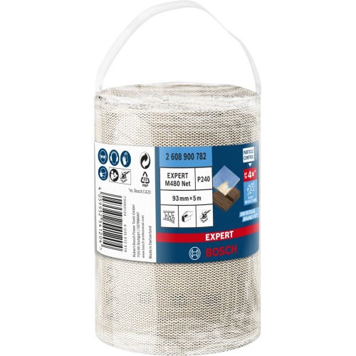 Rollo de malla de lija EXPERT M480 de 93 mm, 5 m, G 240