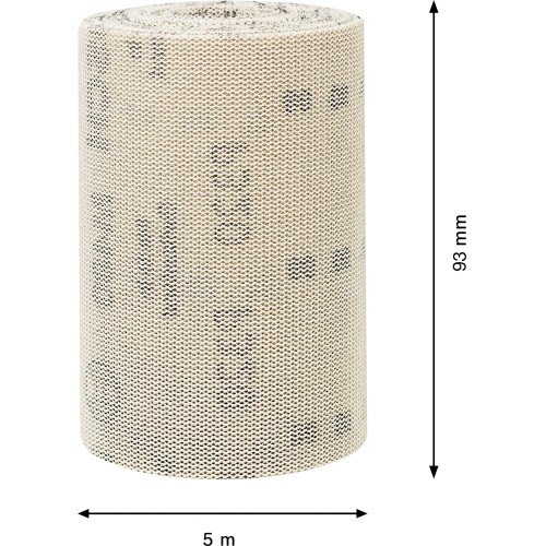 Rollo de malla de lija EXPERT M480 de 93 mm, 5 m, G 320