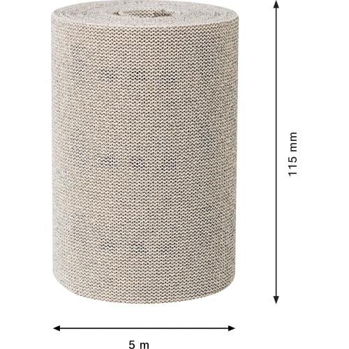 Rollo de malla de lija EXPERT M480 de 115 mm, 5 m, G 80