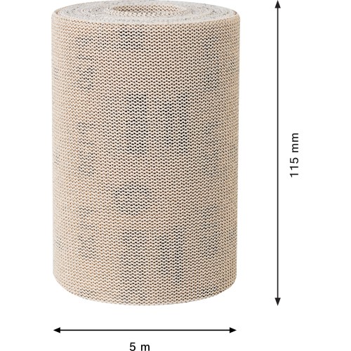 Rollo de malla de lija EXPERT M480 de 115 mm, 5 m, G 120