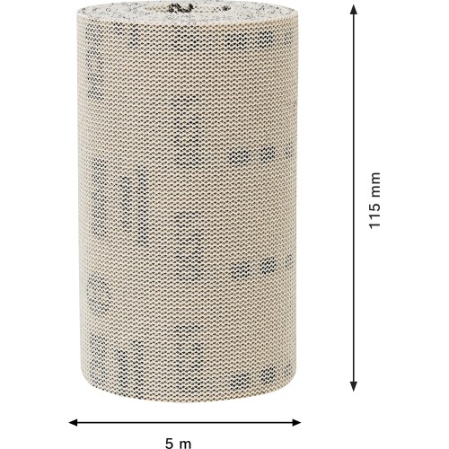 Rollo de malla de lija EXPERT M480 de 115 mm, 5 m, G 220