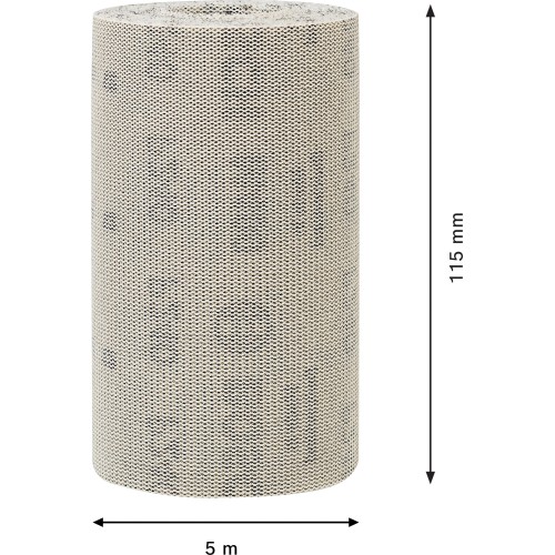 Rollo de malla de lija EXPERT M480 de 115 mm, 5 m, G 240
