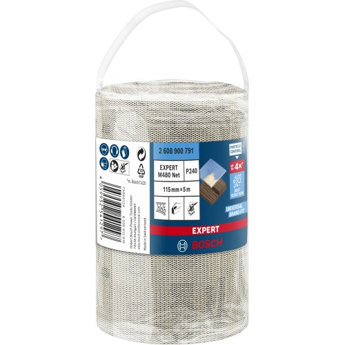 Rollo de malla de lija EXPERT M480 de 115 mm, 5 m, G 240
