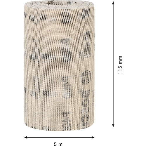 Rollo de malla de lija EXPERT M480 de 115 mm, 5 m, G 400