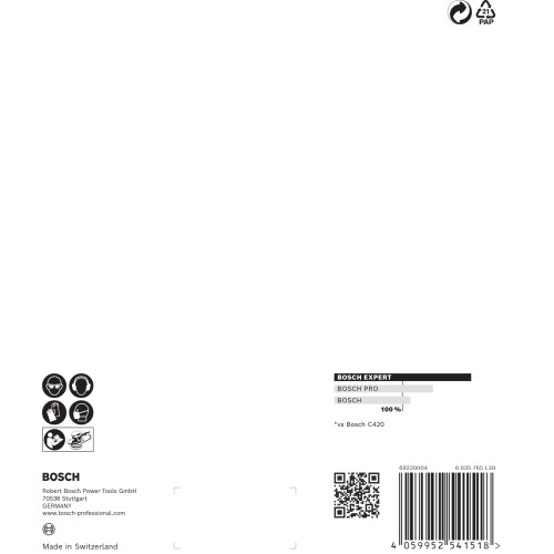 Papel de lija EXPERT C470 con 6 orificios para lijadoras excéntricas de 150 mm, G 40, 5 unidades