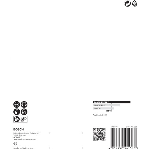 Papel de lija EXPERT C470 con 6 orificios para lijadoras excéntricas de 150 mm, G 60, 5 unidades