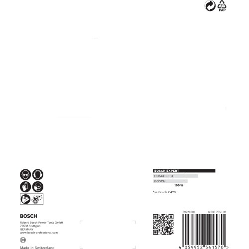 Papel de lija EXPERT C470 con 6 orificios para lijadoras excéntricas de 150 mm, G 240, 5 unidades