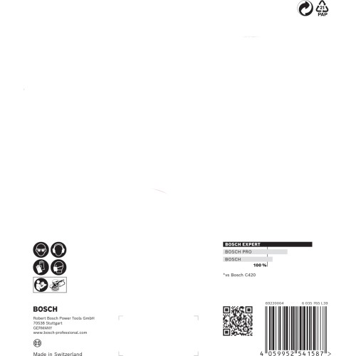 Papel de lija EXPERT C470 con 6 orificios para lijadoras excéntricas de 150 mm, G 320, 5 unidades