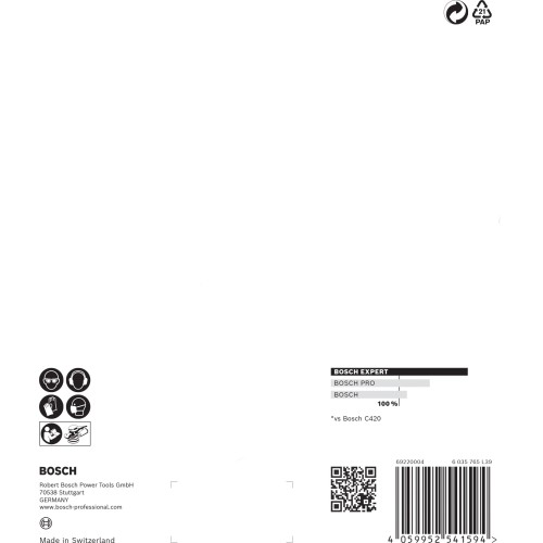Papel de lija EXPERT C470 con 6 orificios para lijadoras excéntricas de 150 mm, G 400, 5 unidades