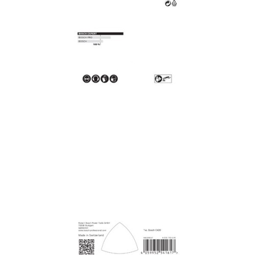 Papel de lija EXPERT C470 para lijadoras delta de 93 mm, G 40, 5 unidades
