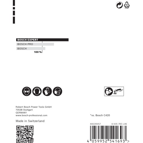 Papel de lija EXPERT C470 para lijadoras delta de 93 mm, G 400, 5 unidades
