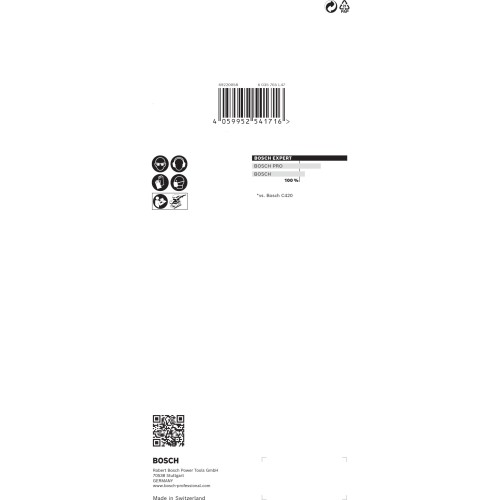Papel de lija EXPERT C470 con 8 orificios para lijadoras orbitales 93 x 230 mm, G 40 10 unidades