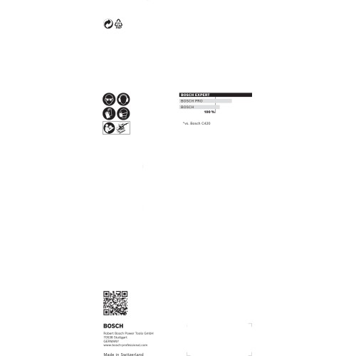 Papel de lija EXPERT C470 con 8 orificios para lijadoras orbitales 93 x 230 mm, G 60 10 unidades
