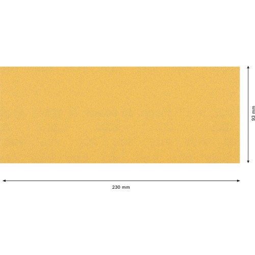 Papel de lija EXPERT C470 sin orificios para lijadoras orbitales de 93 x 230 mm, G 120, 10 unidades