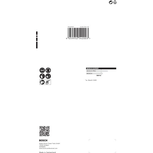 Papel de lija EXPERT C470 con 14 orificios para lijadoras orbitales 115 x 230 mm, G 80 10 unidades