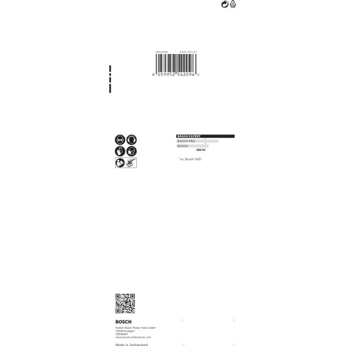 Papel de lija EXPERT C470 con 8 orificios para lijadoras orbitales 93 x 230 mm, G 100 10 unidades