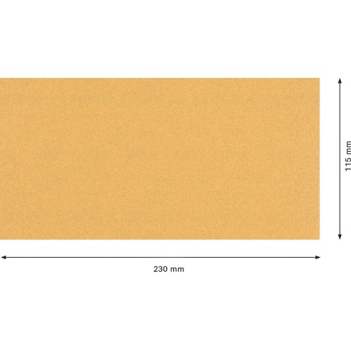 Papel de lija EXPERT C470 con 14 orificios para lijadoras orbitales 115 x 230 mm, G 100 10 unidades