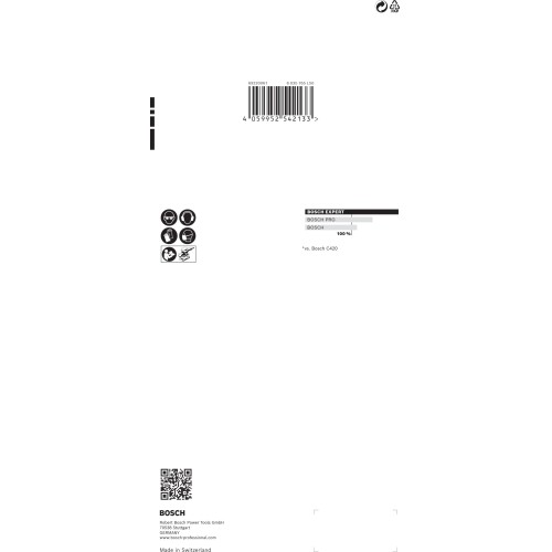 Papel de lija EXPERT C470 con 14 orificios para lijadoras orbitales 115 x 230 mm, G 100 10 unidades