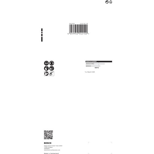 Papel de lija EXPERT C470 con 14 orificios para lijadoras orbitales 115 x 280 mm, G 100 10 unidades