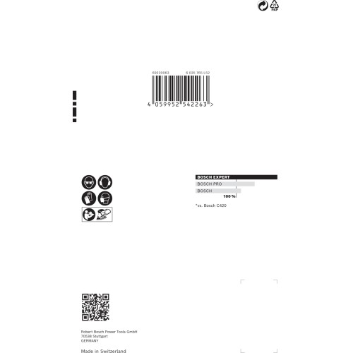 Papel de lija EXPERT C470 con 11 orificios para multilijadoras de 102 x 62 mm, 93 mm, G 120, 10 unidades