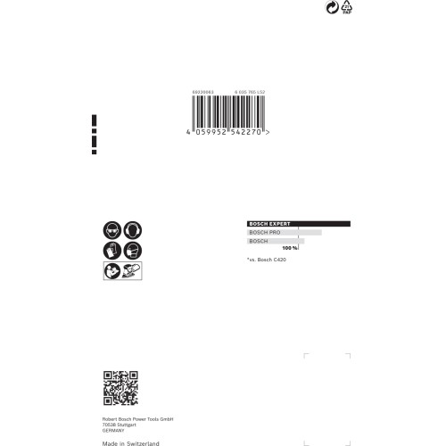 Papel de lija EXPERT C470 con 11 orificios para multilijadoras de 102 x 62 mm, 93 mm, G 180, 10 unidades
