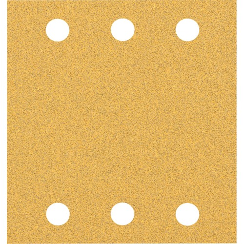 Papel de lija EXPERT C470 con 6 orificios para lijadoras orbitales 115 x 107 mm, G 60 10 unidades