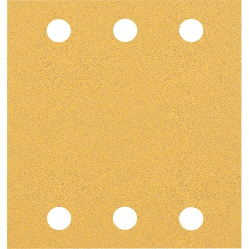 Papel de lija EXPERT C470 con 6 orificios para lijadoras orbitales 115 x 107 mm, G 80 10 unidades