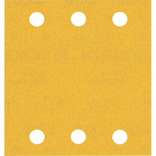 Papel de lija EXPERT C470 con 6 orificios para lijadoras orbitales 115 x 107 mm, G 240 10 unidades