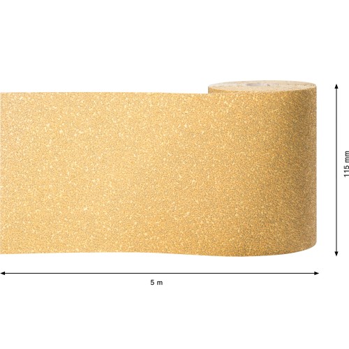 Rollo de papel de lija EXPERT C470 para lijado manual de 115 mm, 5 m, G 40