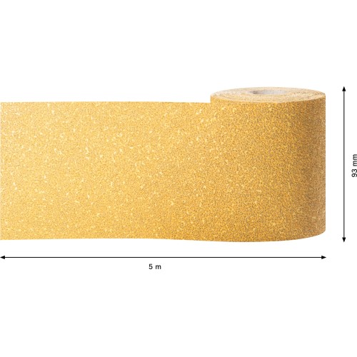 Rollo de papel de lija EXPERT C470 para lijado manual de 93 mm, 5 m, G 40