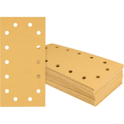 Papel de lija EXPERT C470 con 14 orificios para lijadoras orbitales 115 x 230 mm, G 320 50 unidades