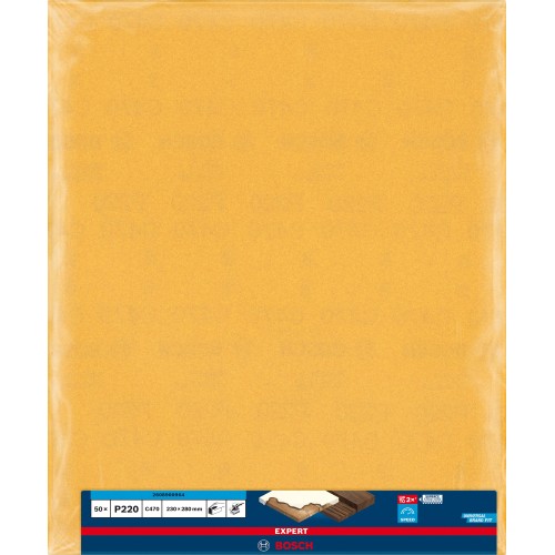 Papel de lija EXPERT C470 para lijado manual de 230 x 280 mm, G 220