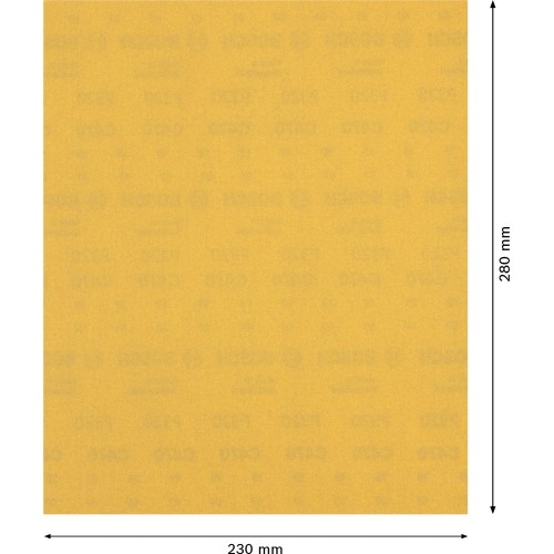 Papel de lija EXPERT C470 para lijado manual de 230 x 280 mm, G 320
