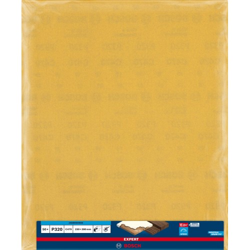 Papel de lija EXPERT C470 para lijado manual de 230 x 280 mm, G 320