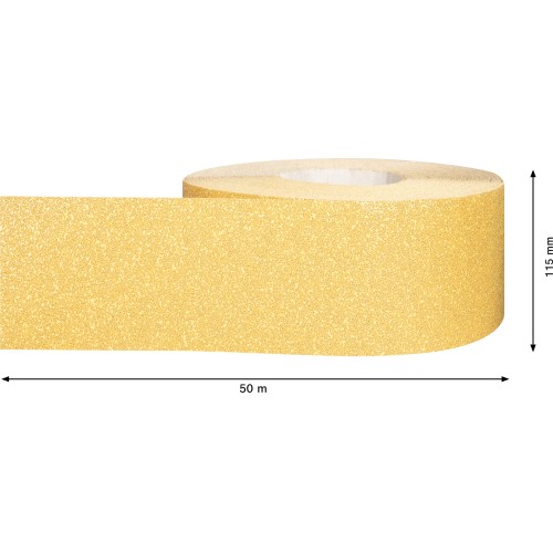 Rollo de papel de lija EXPERT C470 para lijado manual de 115 mm x 50 m, G 40